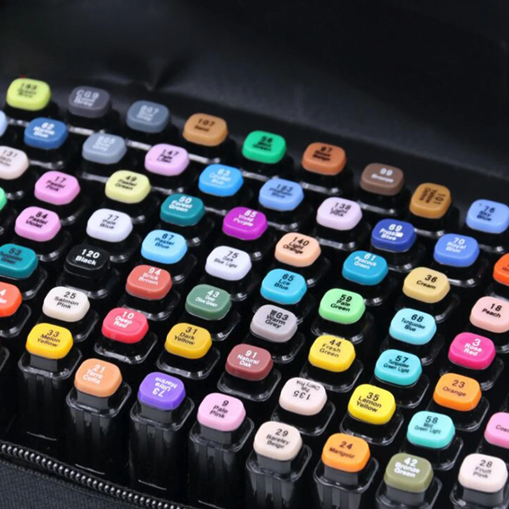 TOUCHFive одиночный черный акриловый художественный маркер с двойной головкой