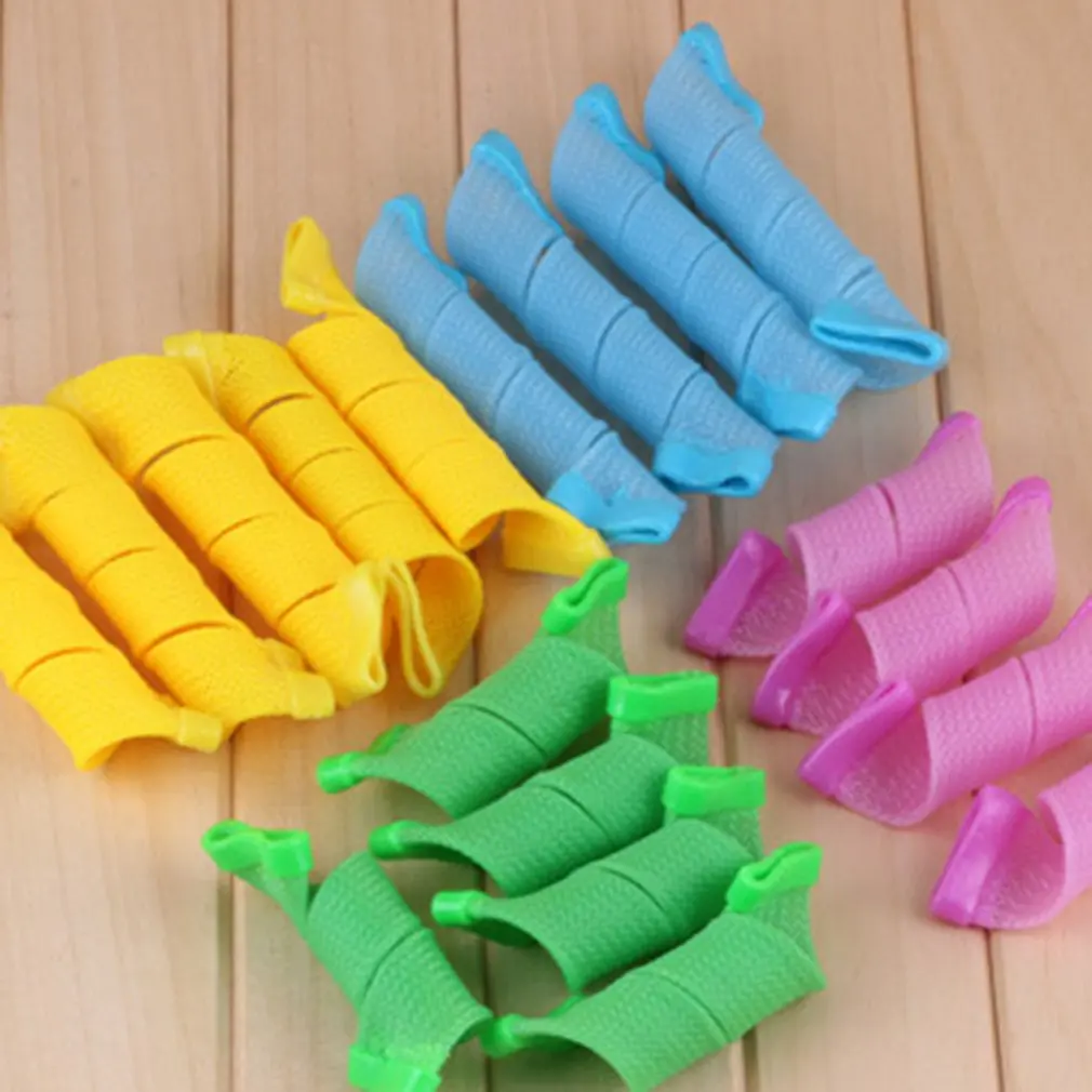 18 шт./компл. ручные бигуди ролики спиральные круглые щипцы для завивки безопасный