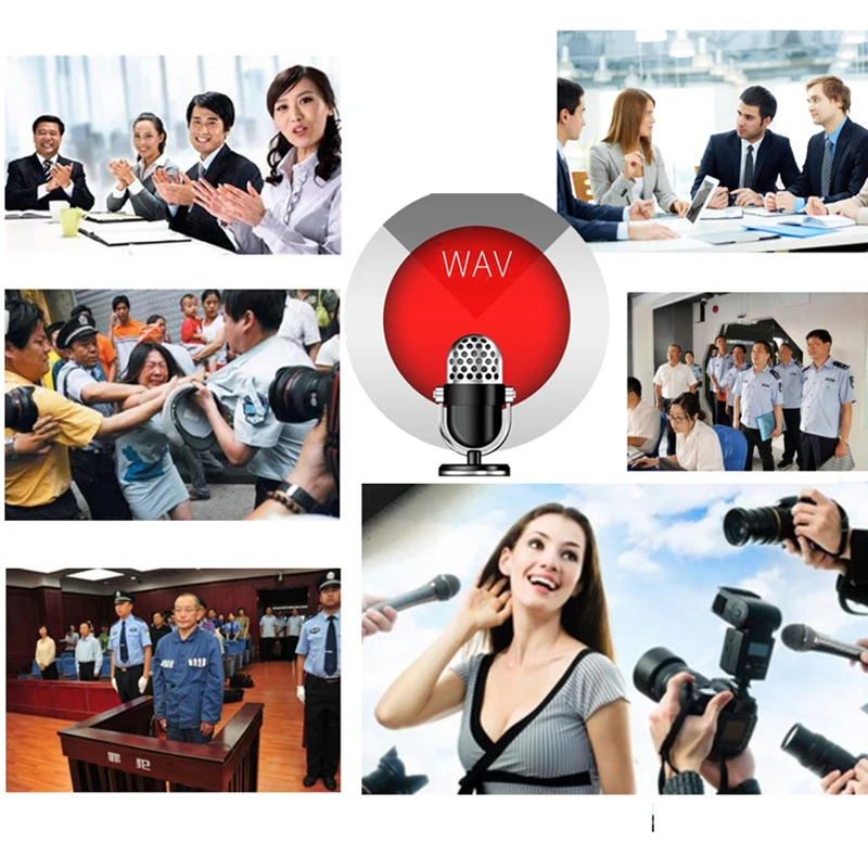 Цифровой диктофон высокой емкости с поддержкой мини динамика и встроенным литий