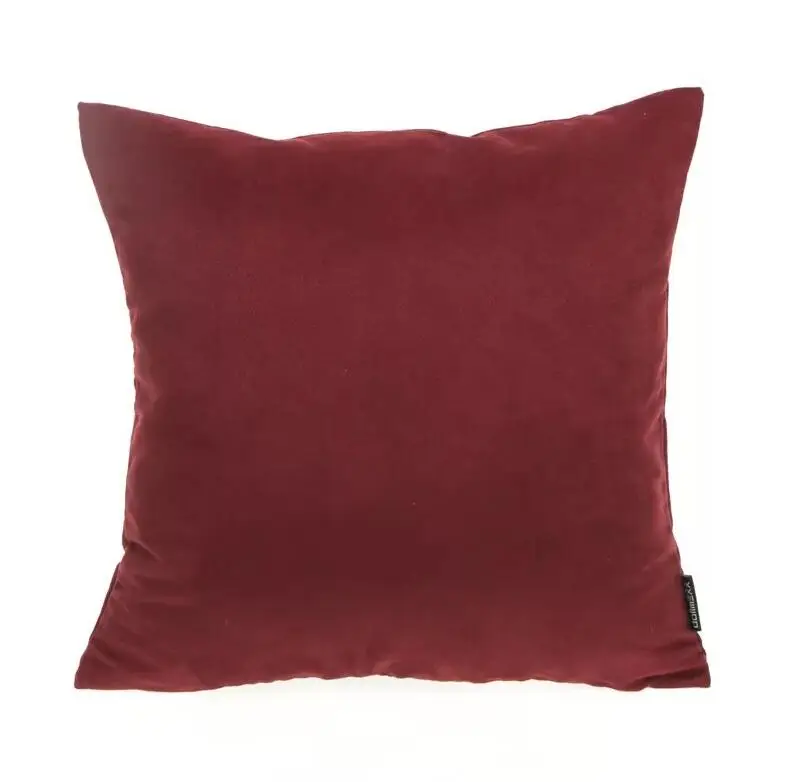 Home Decor Новинка зимы одноцветное замшевая Подушка охватывает 45*45 см Черный, серый цвет желтый Рождество мягкий площади диван Наволочка в стиле День Благодарения крышка