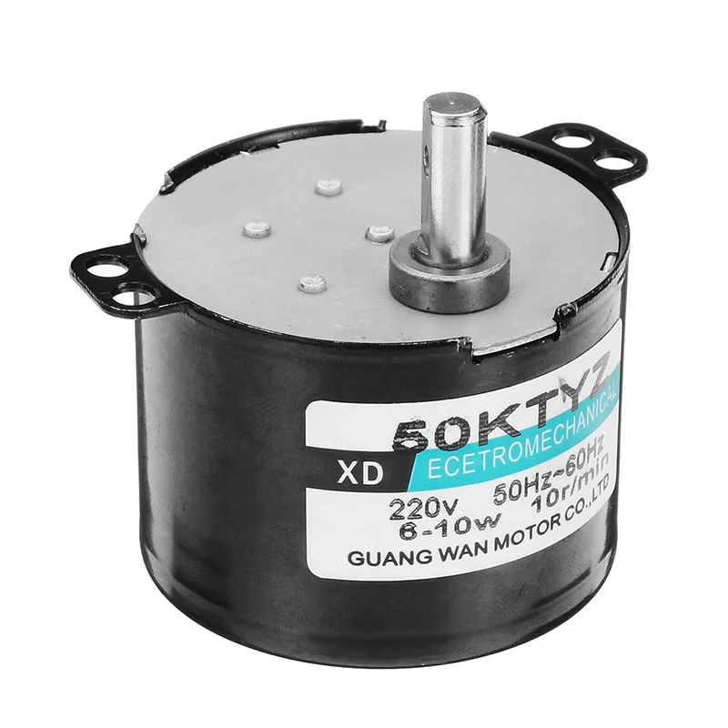 Прочный 50ktyz моторный накопитель переменного тока 220V с синхронным электродвигателем 10 Вт постоянный магнит Шестерни планетарный редуктор двигателя управляемый микро двигатель