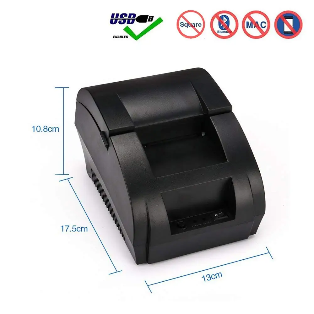 NETUM 1809DD портативный 58 мм Bluetooth термопринтер с поддержкой Android/IOS и 5890K USB термопринтер для POS системы
