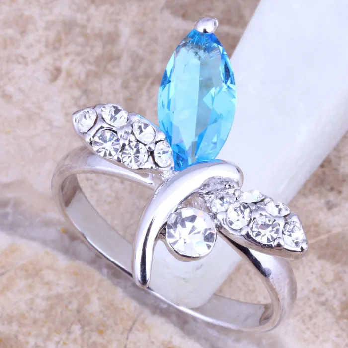 Женское серебряное кольцо с бабочкой и фианитом размеры 5 / 6 7 8/9 R1423|ring size|jewelry ringsring