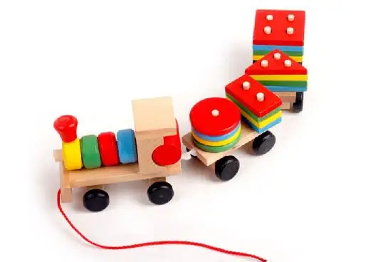 

WYNLZQ Wood Train Toy Great Wooden Train Railway Kids Early Educational Toy Kits Toys Geometrical Children Game Gifts Christmas