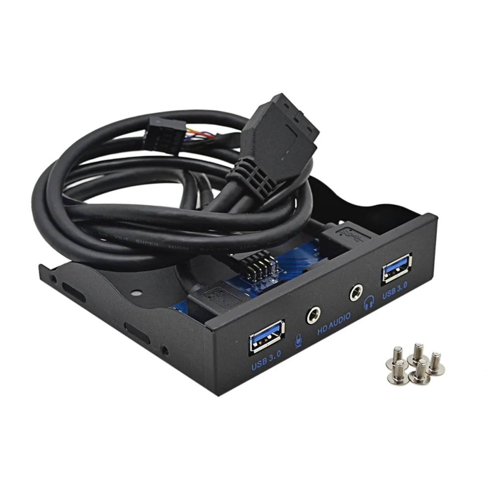 200 шт./лот 20 контактный 4 портовый концентратор USB 3 0 HD аудио Микрофон для наушников