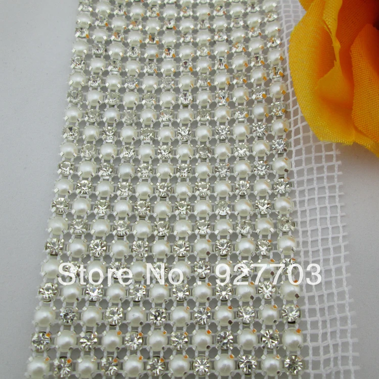 Стразы свадебные 12 рядов Хрустальная искусственная жемчужина ячеек CM103 | Дом и