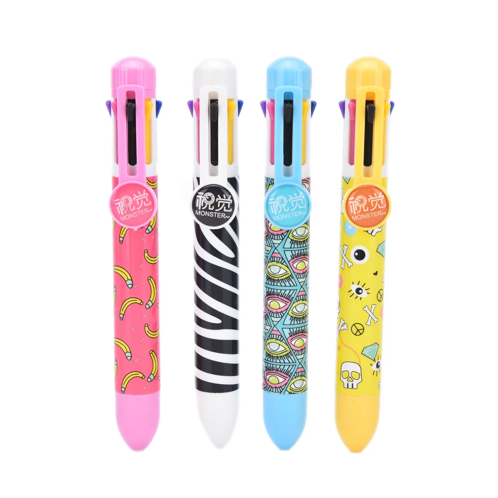 Восемь цветов красивая разноцветная ручка многофункциональная цветная