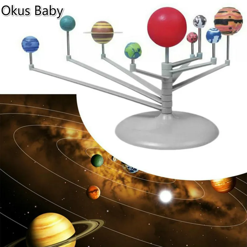 

2021 Nine Planets in Solar System Planetarium Painting Arts and Science Teaching Children's Educational Diy Toys