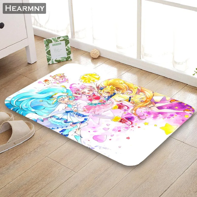 Maho Girls Precure! Коврик для двери, напольный коврик для дома, креативный коврик, супер мягкий Впитывающий Коврик для ванной комнаты, входная дверь, 40X60 см, 50x80 см - Цвет: 3