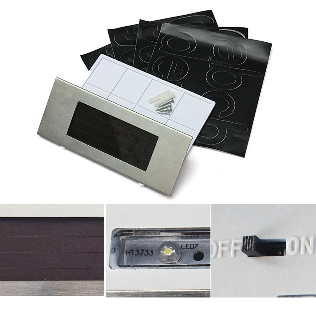 СВЕТОДИОДНЫЙ Уличный настенный светильник из нержавеющей стали на солнечной