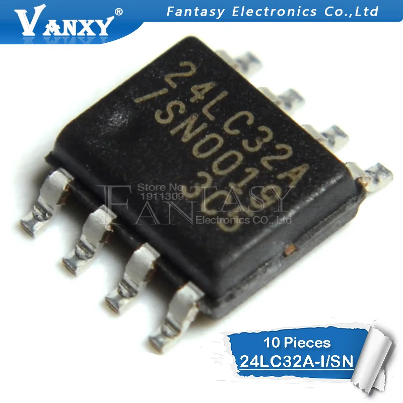 10 шт. 24LC32A I/SN PIC24LC32A SOP 8 24LC32AI 24LC32 SOP8 24LC32A|Интегральные схемы| |
