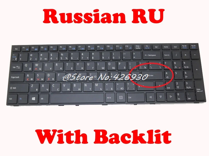 Клавиатура с подсветкой для CLEVO P650 MP-13H83SUJ430B6 MP-13H86CHJ430B MP-13H86CHJ4306 РОССИИ RU Swiss SW Бразилия BR Латинская Америка