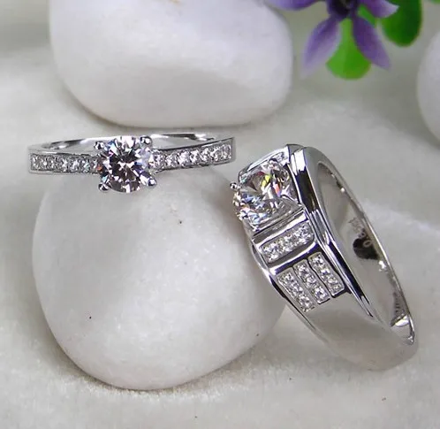 Любовь отпечаток 1.45Ct классические ювелирные изделия из стерлингового серебра 925