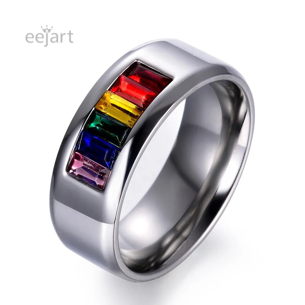 Женское кольцо из нержавеющей стали|crystal ring|stone ringfashion rings |