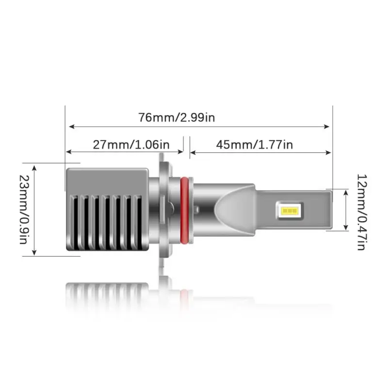 Автомобильная фара H7 LED H4 H1 H11 H3 H13 H27 880 9006 9007 35 Вт 3600LM 6000K 12 В высокая яркость