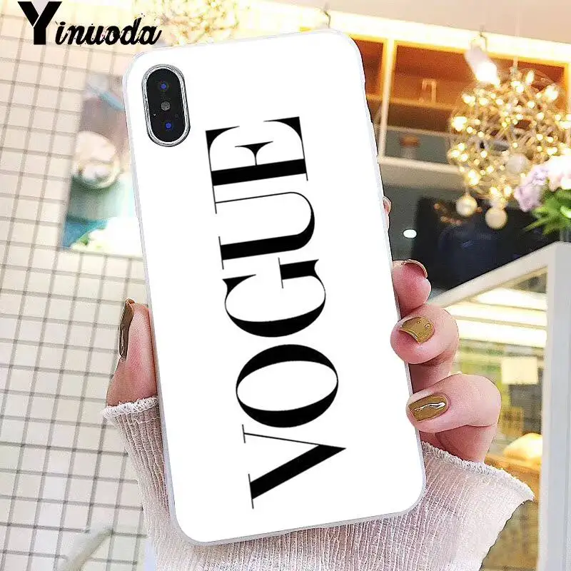 Yinuoda VOGUE Рождественский чехол для телефона принцессы девочек женщин босс кофе iPhone