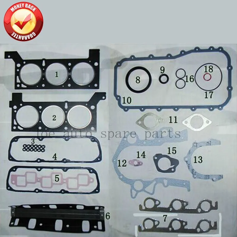 Полный комплект прокладок для двигателя EGA Dodge Caravan III 50233300 л Chrysler Voyager IV куб. См 00 08