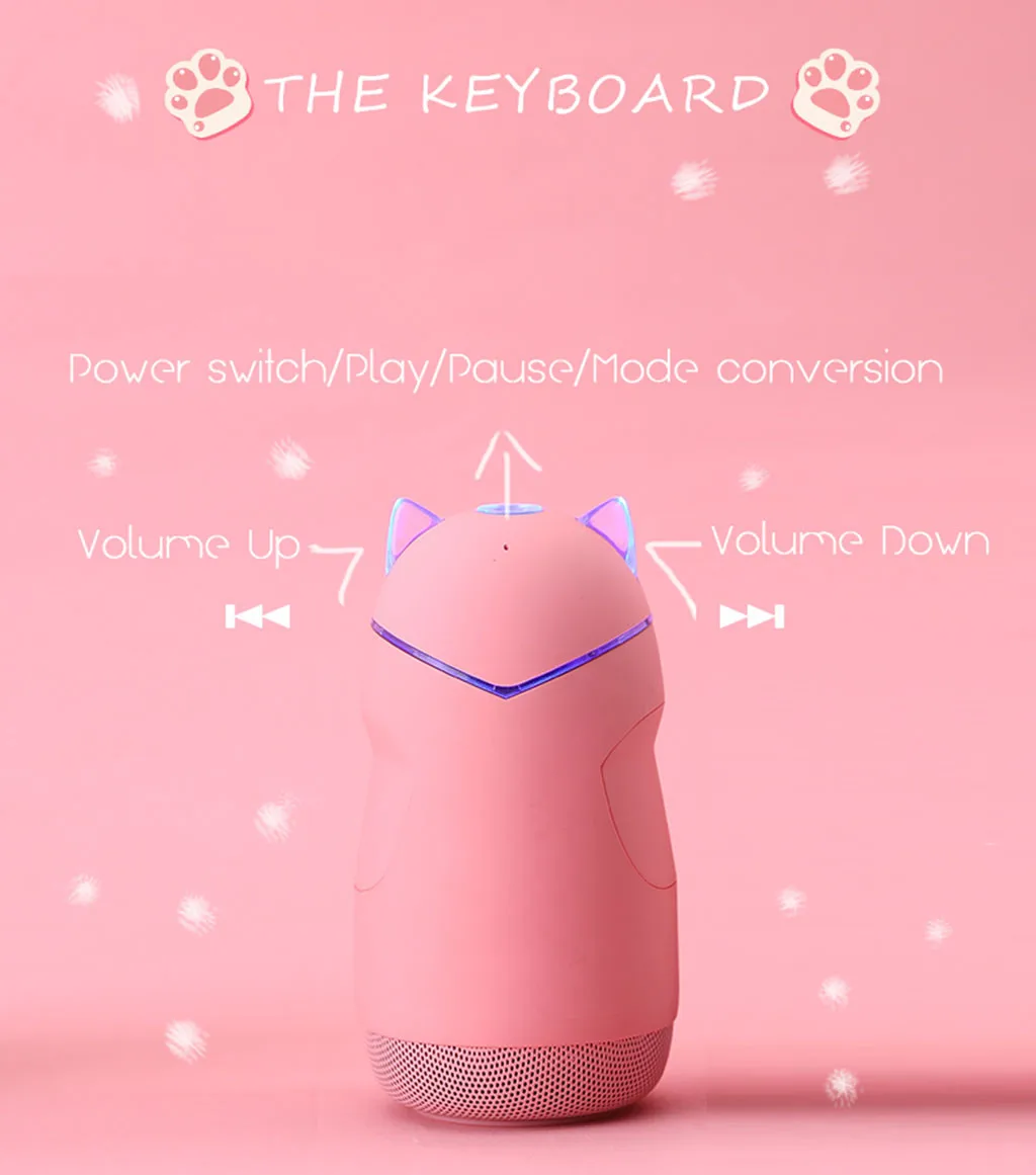 VOBERRY новый модный внешний вид мультяшный 3 Вт беспроводной bluetooth-динамик Громкая