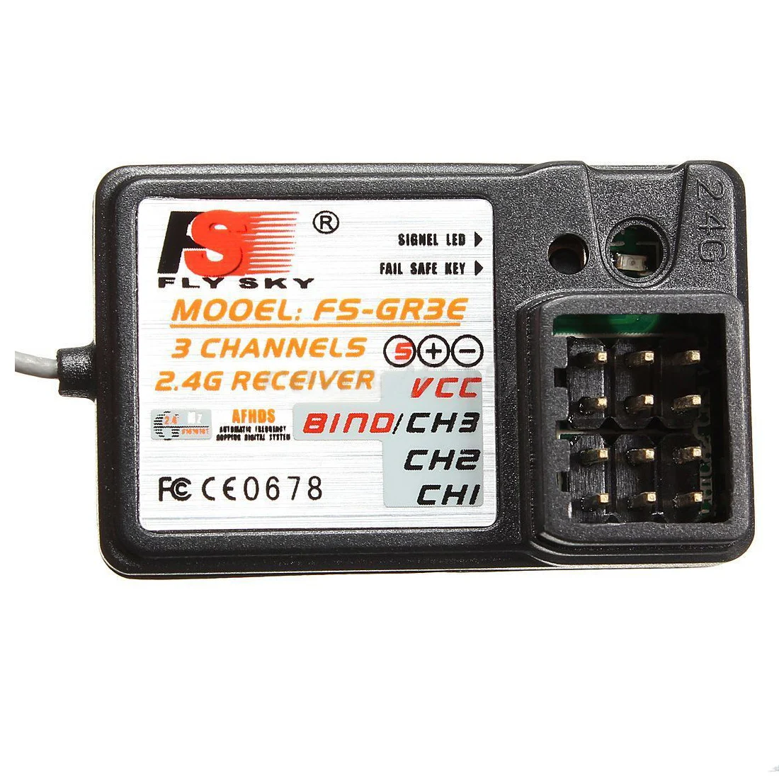 FlySky FS GR3E 3CH 2 4 GHz приемник GT2 GT3 GT3B GT3C GR3C пульт ДУ для дистанционно управляемой