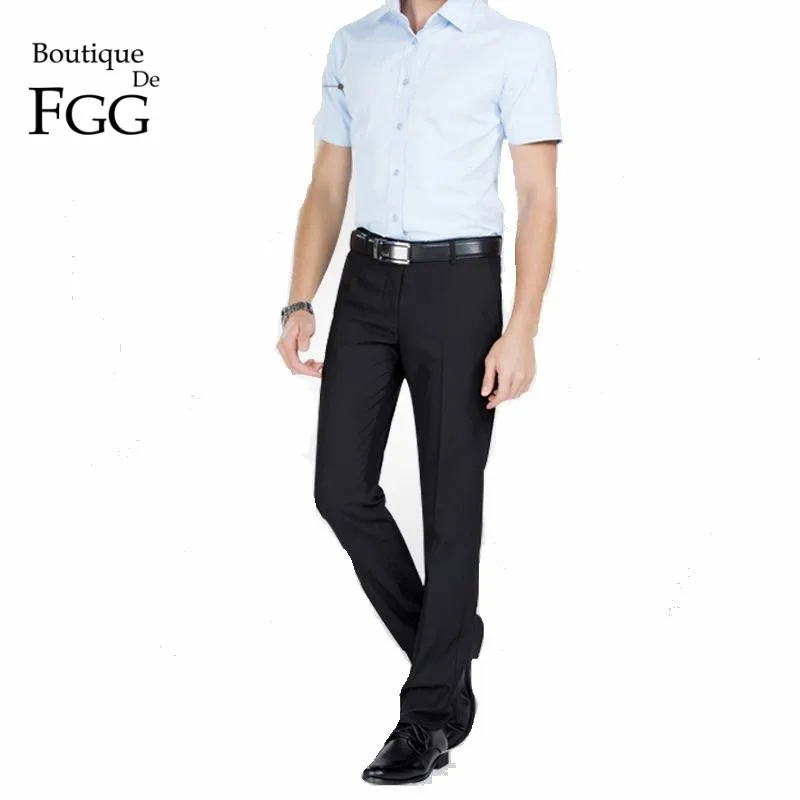 Размер 29 40 без морщин Мужская Офисная Рабочая одежда черный костюм брюки