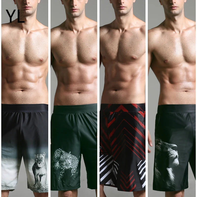 Бренд высокое качество купальный костюм для мужчин 2018 купальник с животным