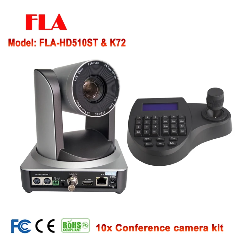 1080P60 видео конференц система Комплект 10X PTZ камера IP HDMI SDI с мини ptz