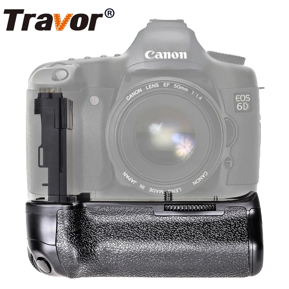 Travor многофункциональная Вертикальная Батарейная ручка для Canon 6D камера Замена BG