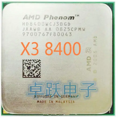 AMD Phenom X3 8400 2 1 ГГц трехъядерный процессор разъем AM2/AM2 + 940 контактный 95 Вт L3 = м