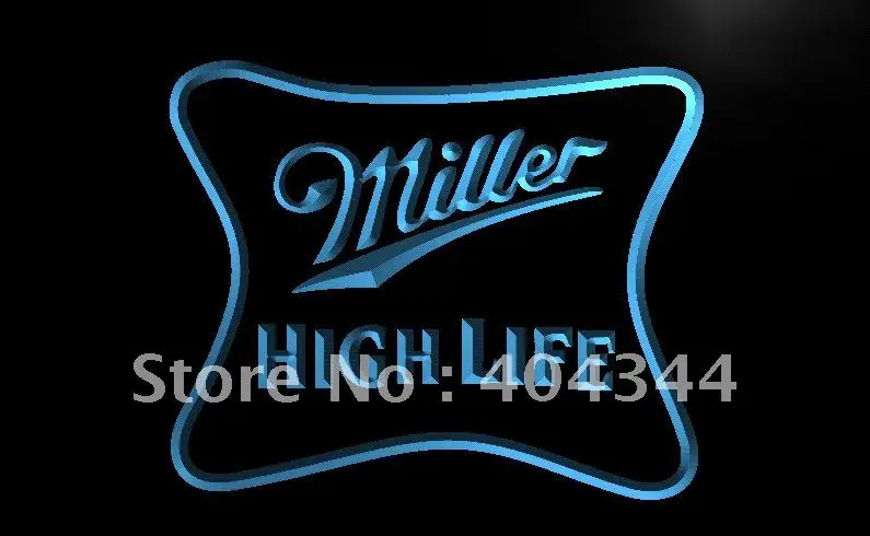 LE077- Miller Высокая Жизнь Пиво Ad Бар Паб светодиодная неоновая световая вывеска | Дом