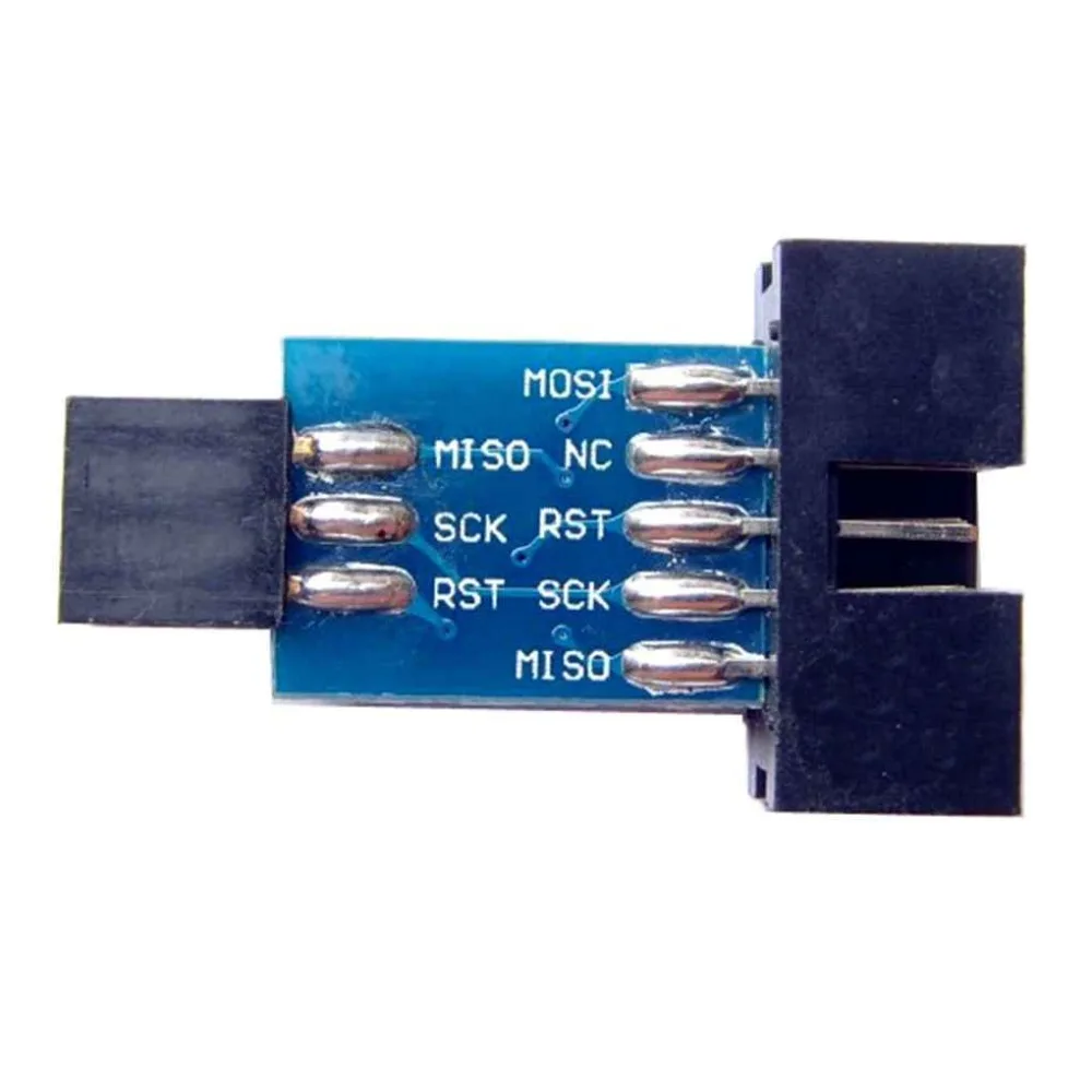 Плата адаптера AVRISP USBASP STK500 от 10pin до 6pin подходит для платы разработки Arduino