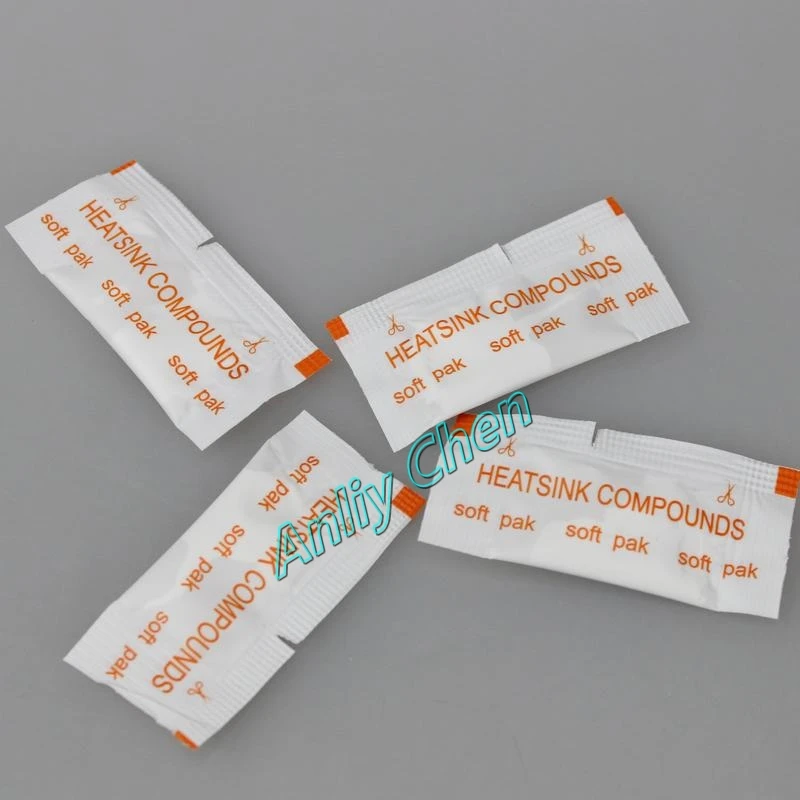 50 шт./лот Тепловая паста с белым радиатором смазка для ПК CPU VGA XBOX 360 PS радиатор|thermal
