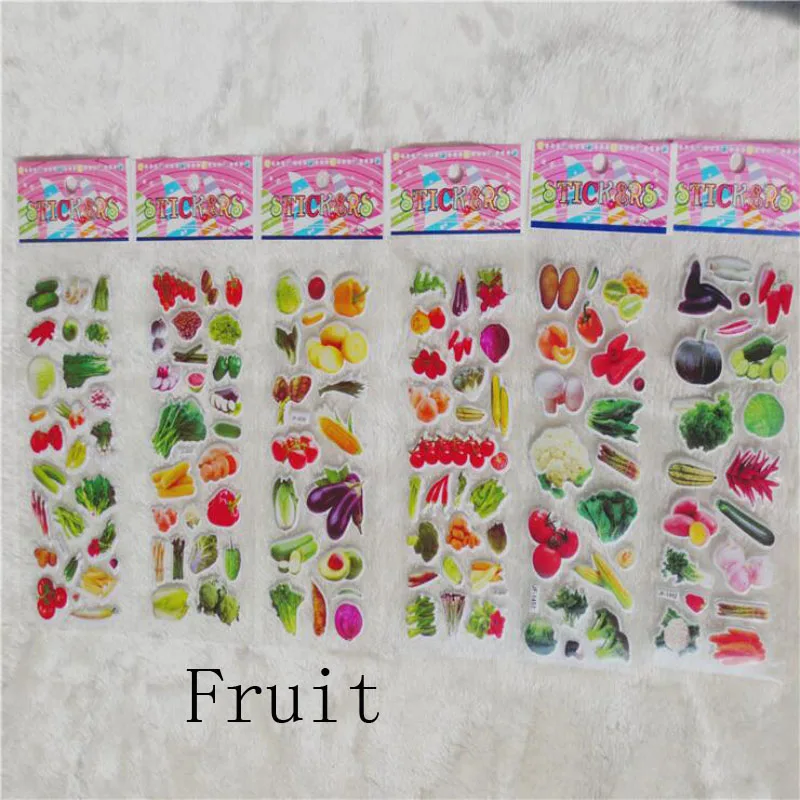 10 шт./лот красивые Мультяшные наклейки-пузыри детские наклейки Детские Обучающие