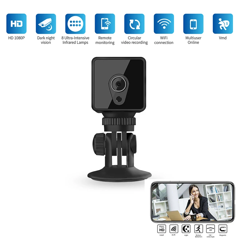 HD WiFi мини-камера Спортивная DV Kamera 1080p 720P с ночной версией микро DVR с дистанционным управлением датчик движения камера с поддержкой скрытой карты
