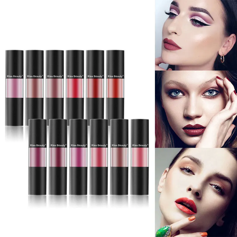 Поцелуй красоты матовый блеск для губ Макияж Долгое увлажняющий