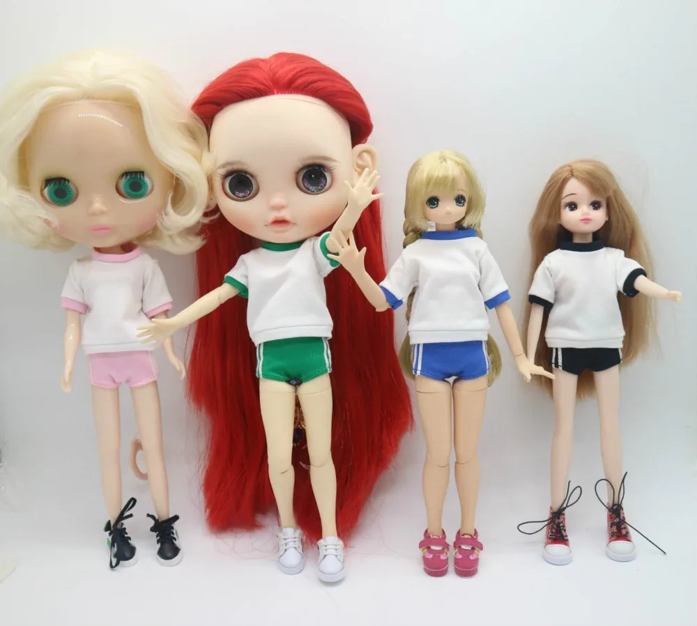 Blyth doll шорты спортивный костюм (подходит для Блит pullip кукла licca) | Игрушки и хобби