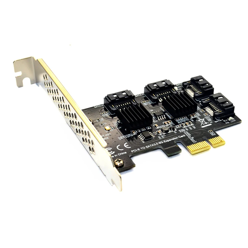 Адаптер/конвертер Pcie для ПК с 4 портами SATA 6 Гбит/с PCI Express плата расширения PCI-e к III |