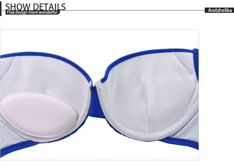 Andzelika bikini женский купальник 3 в 1 с эффектом пуш апп