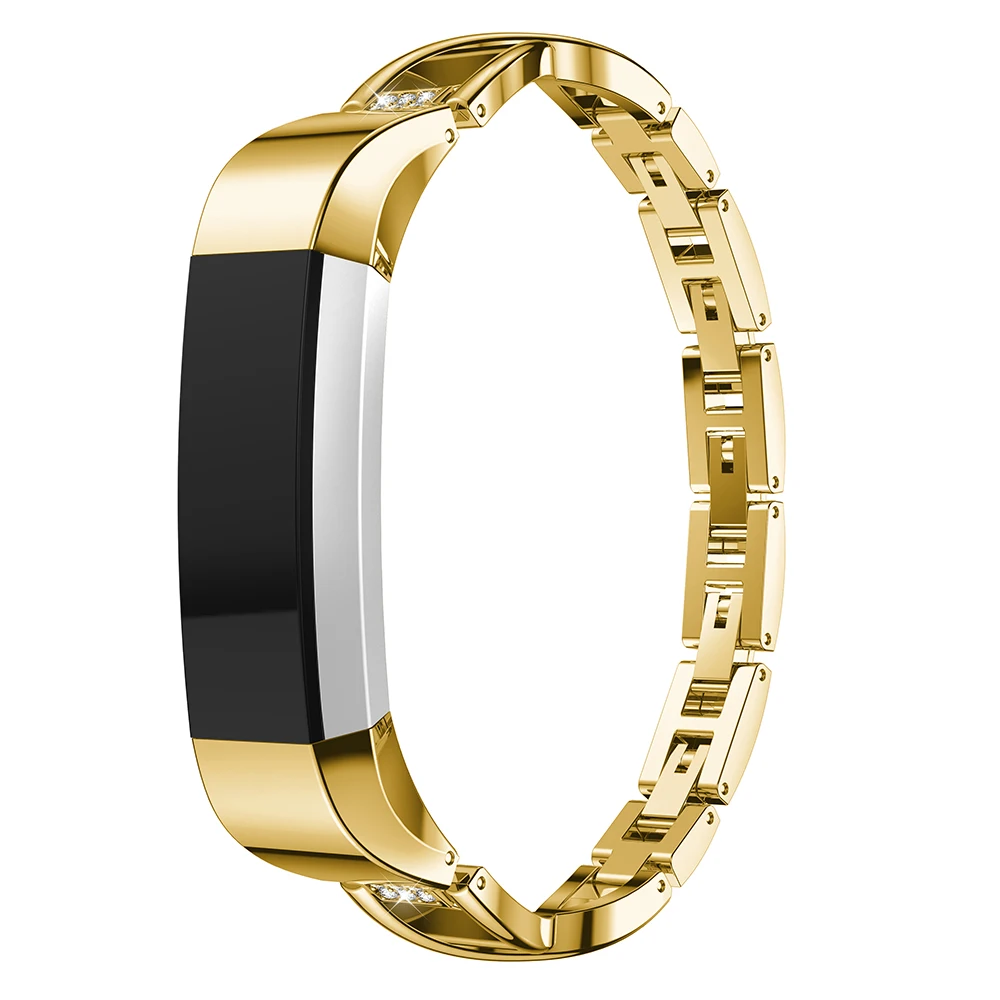 High Quality Replacement Alloy Crystal Rhinestone Wristband Band Strap Bracelet For Fitbit Alta/For Fitbit Alta HR Watch Band