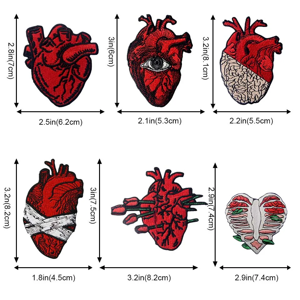 Embird патч вышитые патчи для вышивки красным сердцем экологичный ручной работы 3D