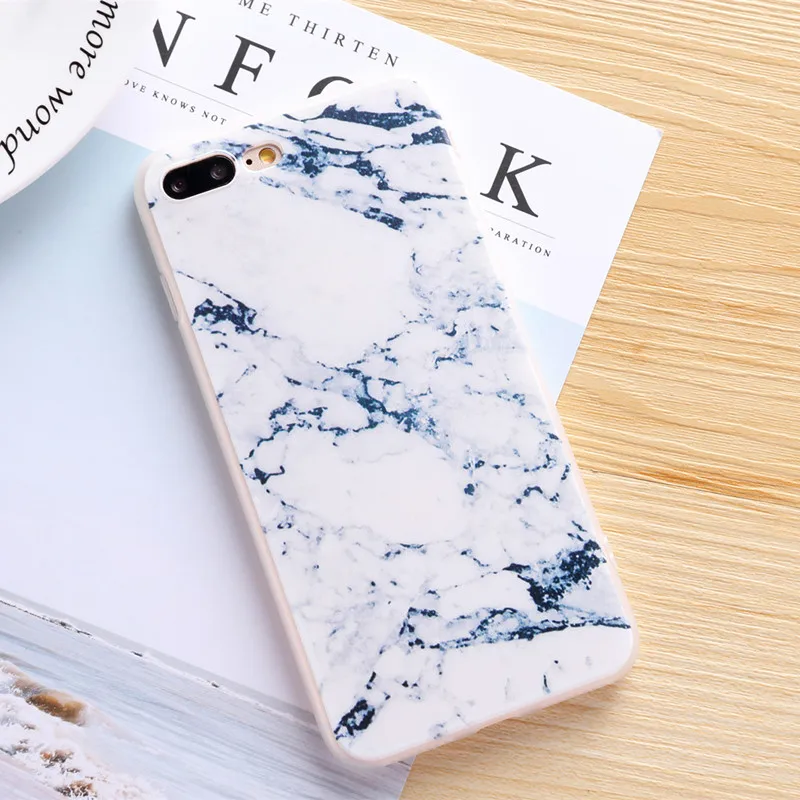 Чехол для iPhone 6 6s 7 8 Plus X 5 S SE гранитный скраб изображение мрамора окрашена