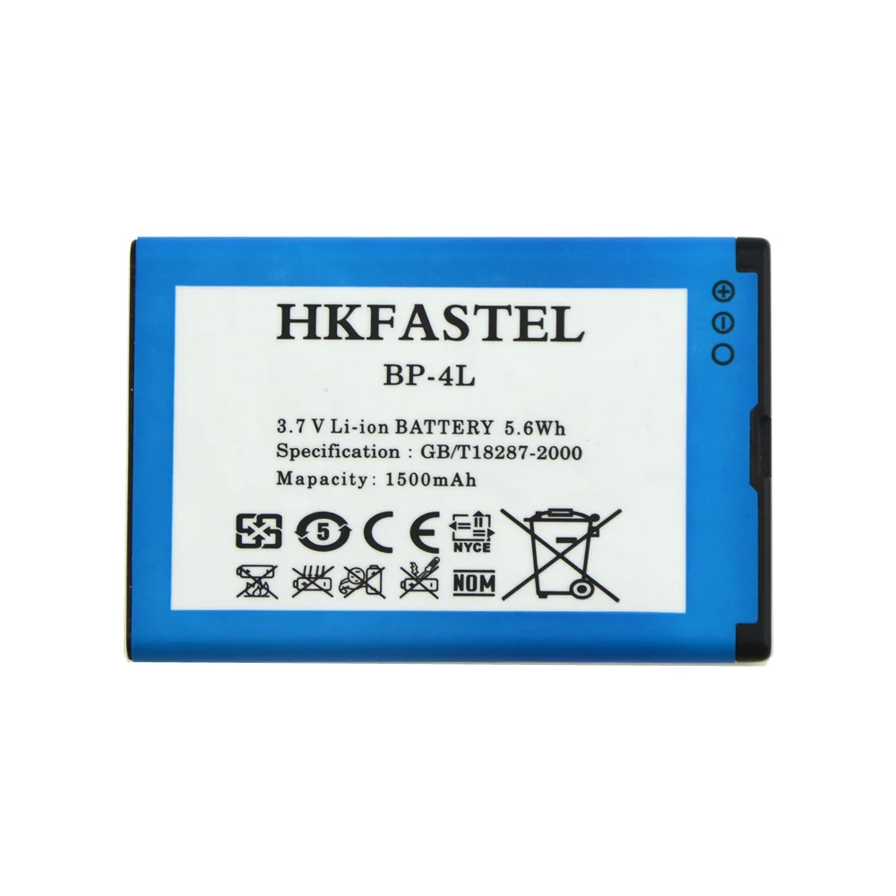 Аккумулятор hkfatel для мобильного телефона литий-ионный аккумулятор BP 4L Nokia 6650F 6650