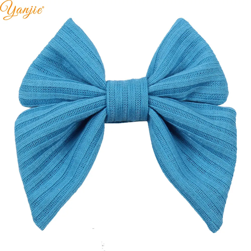 blue 12 шт./лот, новинка, 3 дюйма, для девочек, моряки, банты для волос, Весна, милая заколка для волос, заколки для волос для детей, головной убор, аксессуары для волос, сделай сам - Цвет: blue
