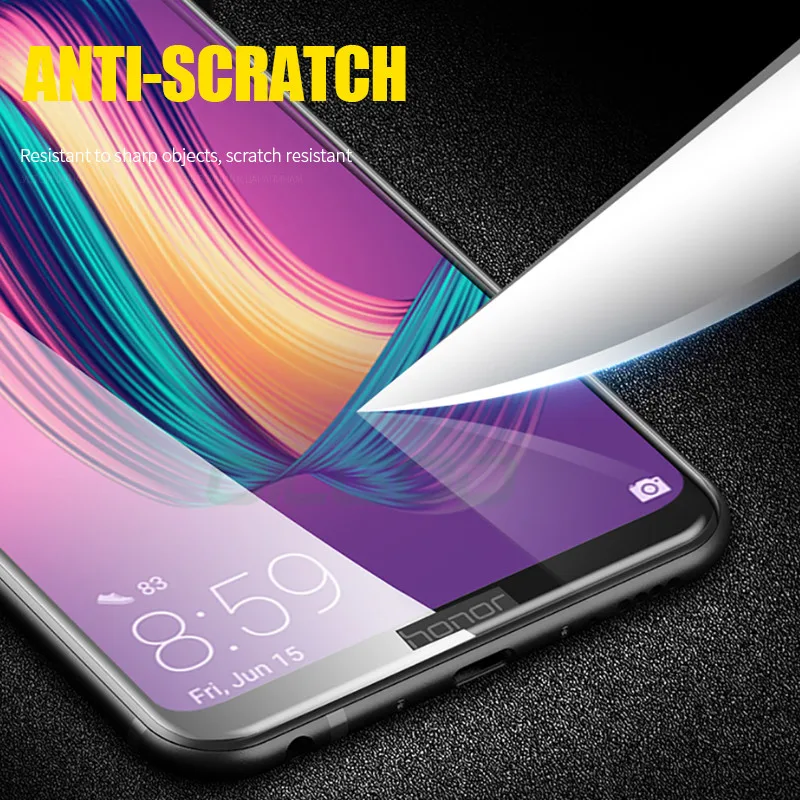 Oicgoo 3D полное покрытие закаленное Стекло для huawei Honor 8 9 10 Lite Экран протектор V9