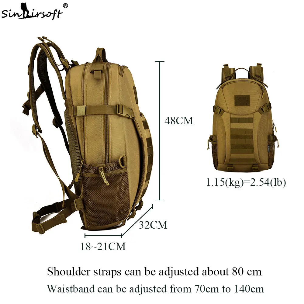 SINAIRSOFT 35L для охоты мужской тактический рюкзак сумка ноутбука армейский милитари