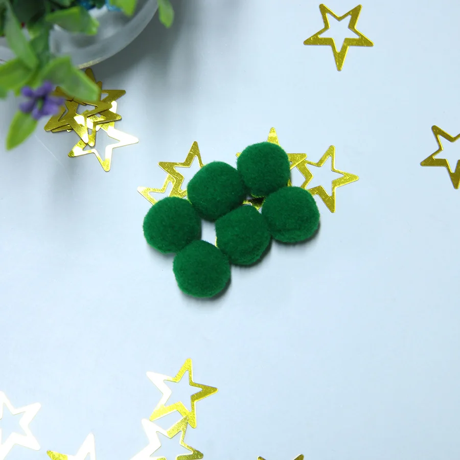 Dark Green 15 мм полиэфирные помпоны для детского душа, подарок для детей, поделки своими руками, товары для рукоделия, помпоны для украшения дома, помпоны, Свадебный декор - Цвет: Dark Green