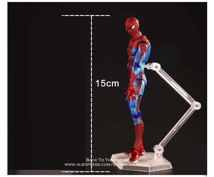 Дисней Марвел Мстители паук Figma Homecoming 15 см фигурку аниме мини украшение ПВХ