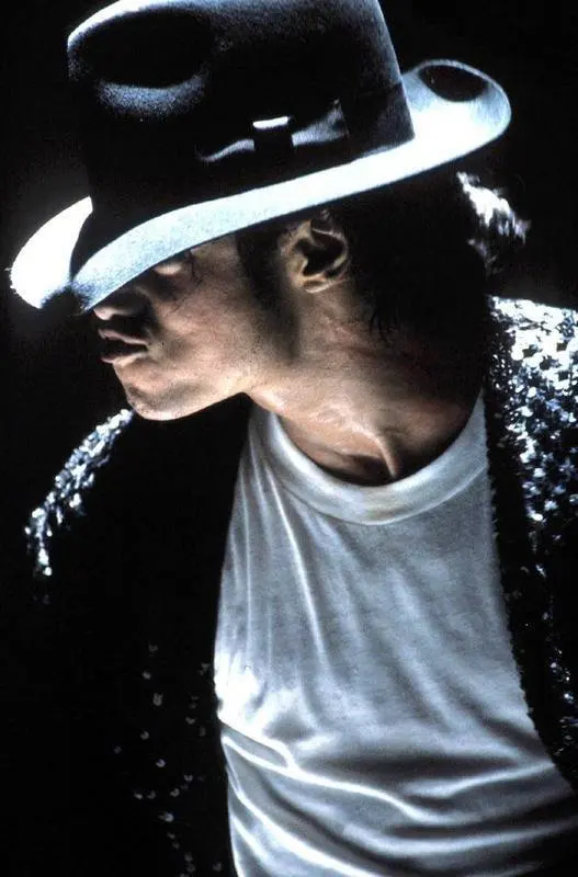 MICHAEL JACKSON black Fedora Hat Cap 