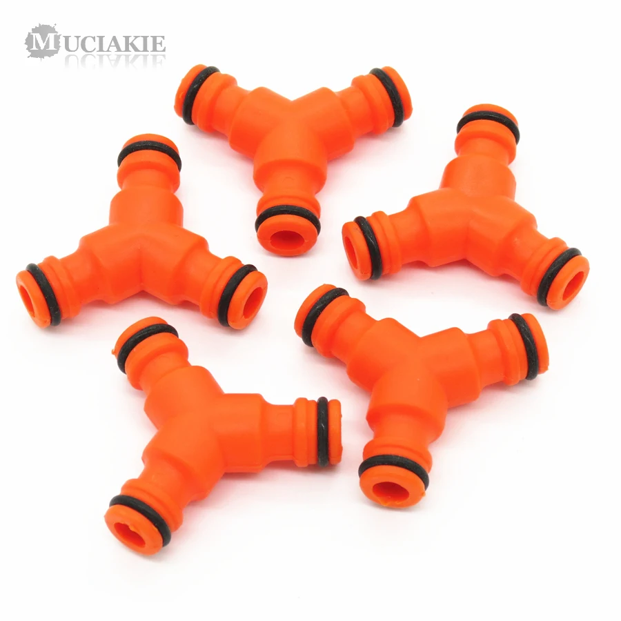 Муциаке 2 шт. 3-ходовой соединитель для шланга фитинги полива сада тройной штекер