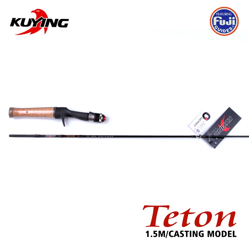 Карбоновая рыболовная удочка KUYING Teton 1 5 м Ɔ дюймов кастинговое удилище
