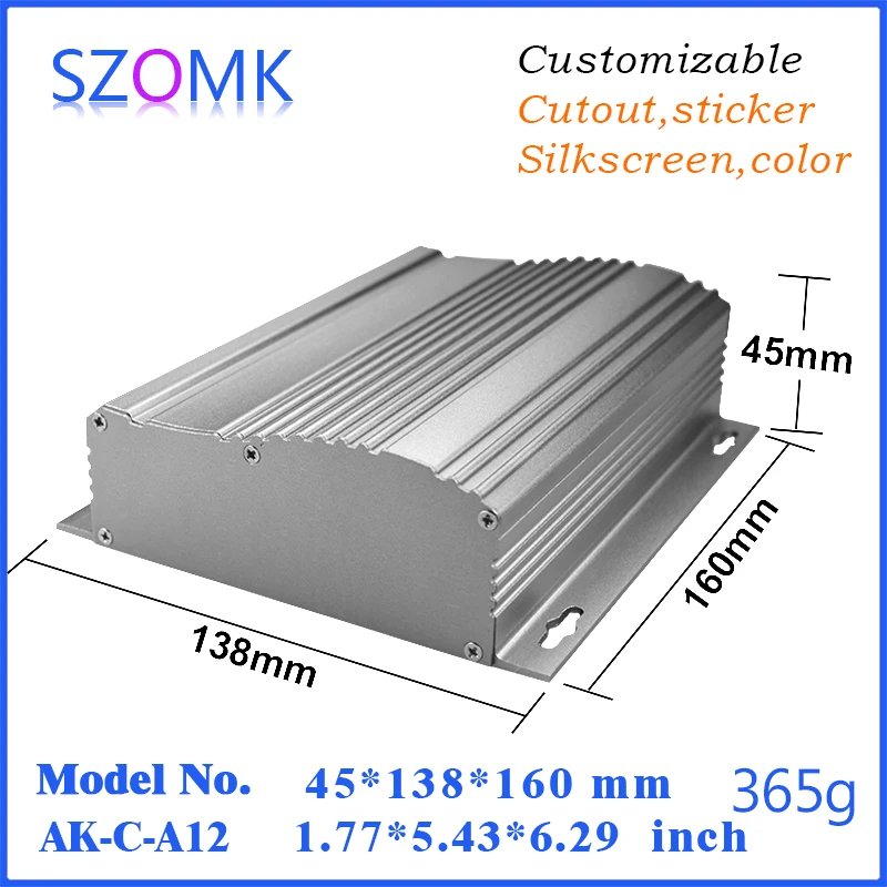 

10 шт., алюминиевый чехол szomk, 45*138*160 мм